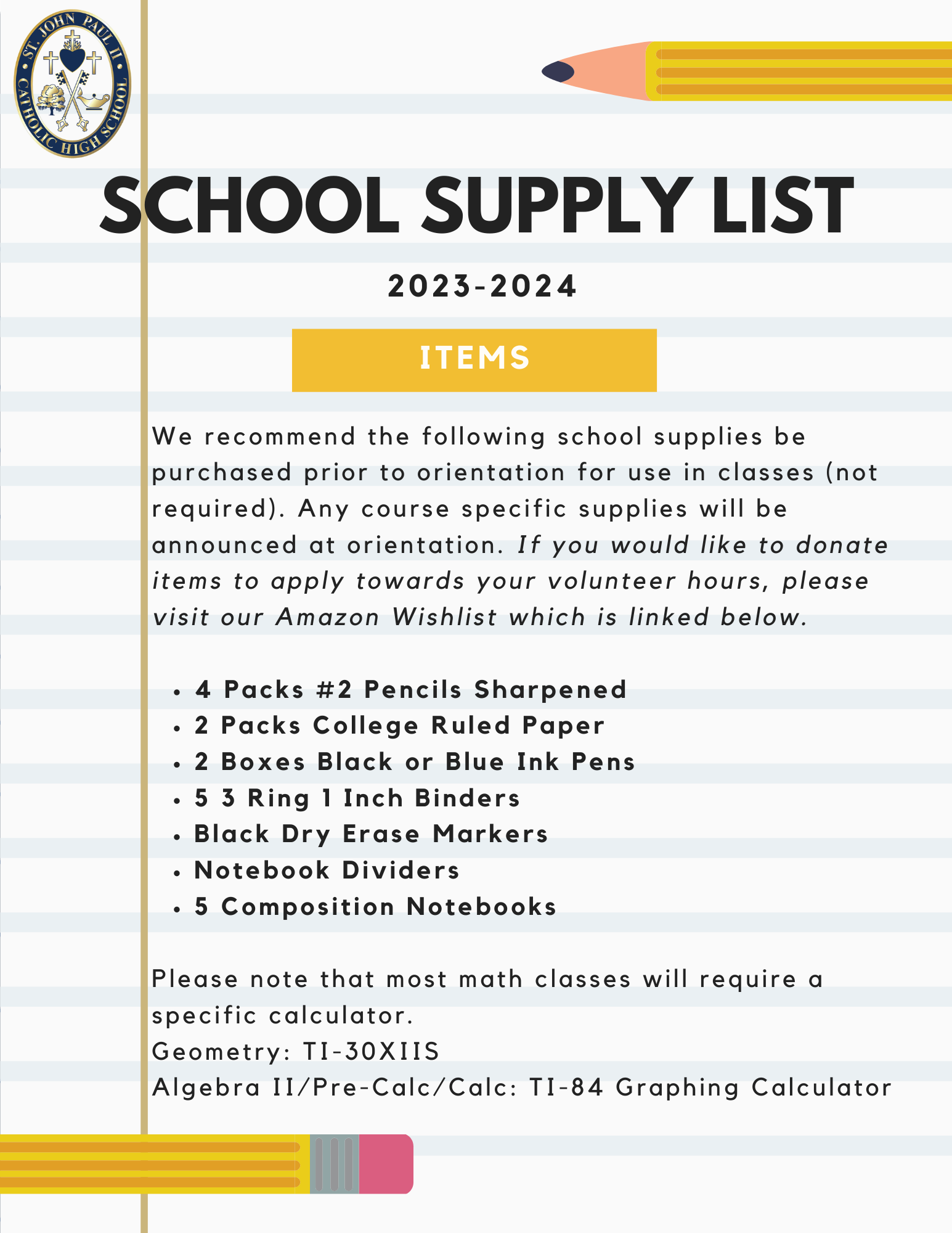 SJIS 23-24 School Supply List